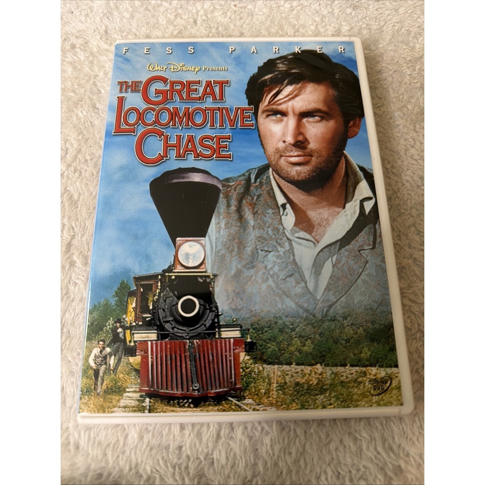 GREAT LOCOMOTIVE CHASE DVD Walt Disney Presents Fess Parker